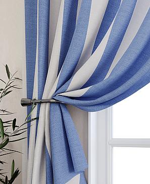 Комплект штор «Берлион» синего цвета