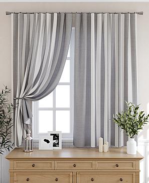 Комплект штор «Берлион» серого цвета