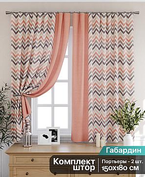 Комплект штор «Велирон (коралл)»