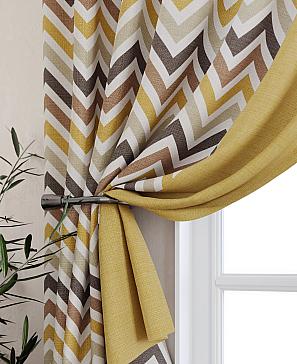 Комплект штор «Велирон (горчичный)»