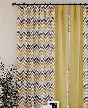 Комплект штор «Велирон (горчичный)»