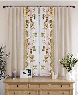 Комплект штор «Тара» бежевого цвета