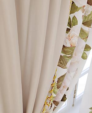 Комплект штор «Тара» бежевого цвета