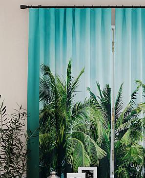 Комплект штор «Палмион (бирюза)» | фото 3
