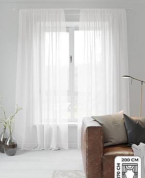 Тюль «Бушар» белого цвета