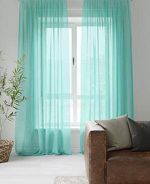 Тюль «Леонс» цвета тиффани