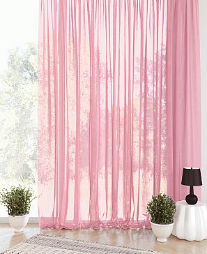 Тюль «Арноли» розового цвета