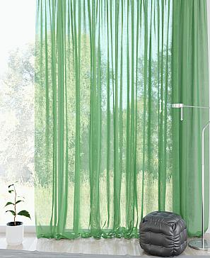 Тюль «Бижур» темно-зеленого цвета