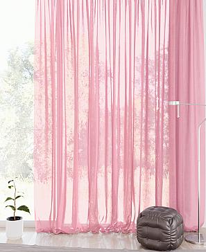 Тюль «Бижур» розового цвета