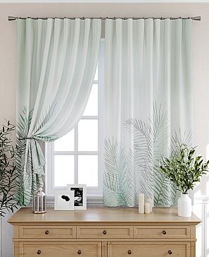 Комплект штор «Бролионс» мятного цвета