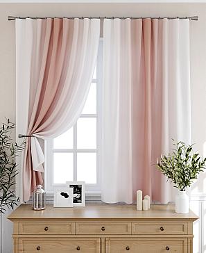 Комплект штор «Мираниас» персикового цвета