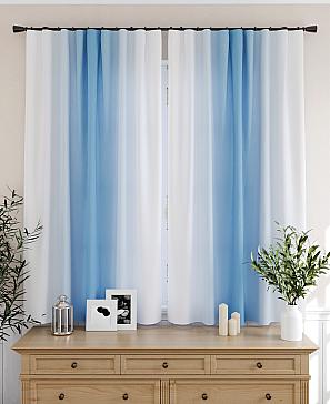 Комплект штор «Мираниас» голубого цвета