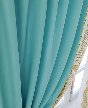 Комплект штор «Брунорс» бирюзового цвета