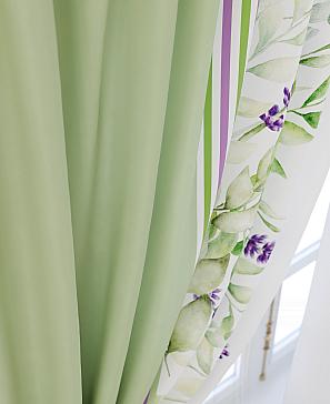 Комплект штор «Принорис» зеленого цвета