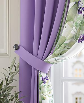 Комплект штор «Принорис» фиолетового цвета