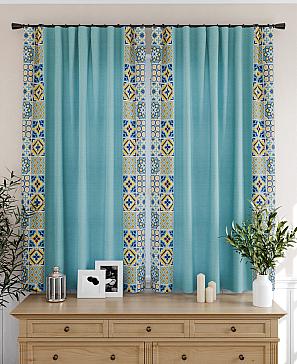 Комплект штор «Магрил (бирюзовый)»