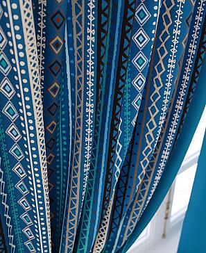 Комплект штор «Диленсис» цвета морской волны