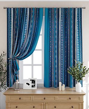 Комплект штор «Диленсис» цвета морской волны