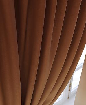 Комплект штор «Бриленис» коричневого цвета