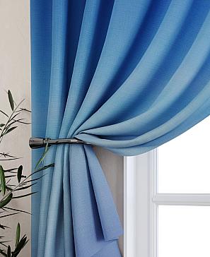 Комплект штор «Бриленис» синего цвета