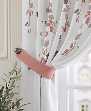 Комплект штор «Ромиронс» персикового цвета