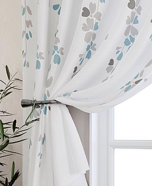 Комплект штор «Ромиронс» бирюзового цвета
