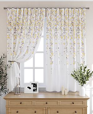 Комплект штор «Ромиронс» желтого цвета