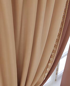 Комплект штор «Ломрионс» коричневого цвета