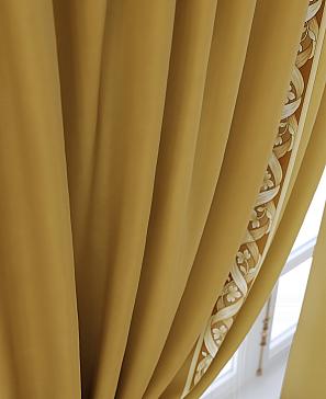 Комплект штор «Элимронс» горчичного цвета