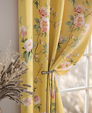 Комплект штор «Лорфина» желтого цвета