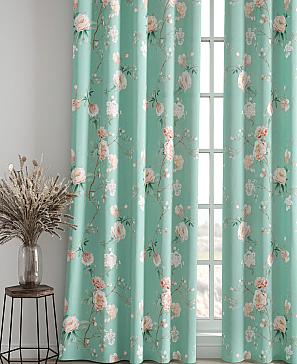 Комплект штор «Лорфина» бирюзового цвета