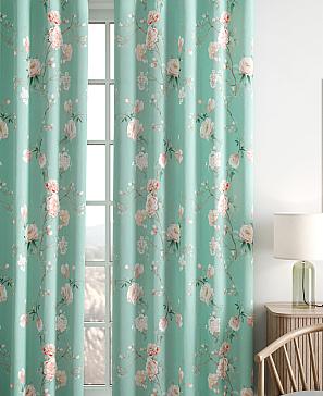 Комплект штор «Лорфина» бирюзового цвета