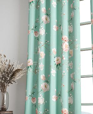 Комплект штор «Лорфина» бирюзового цвета