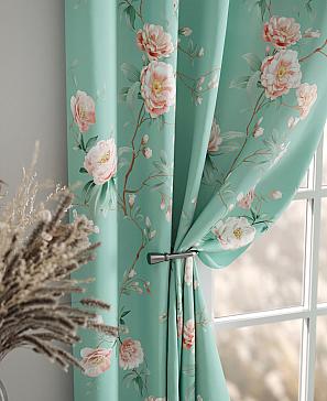 Комплект штор «Лорфина» бирюзового цвета