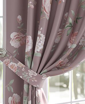 Комплект штор «Лорфина» цвета пыльной розы