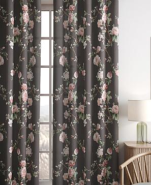 Комплект штор «Лорфина» цвета темный шоколад