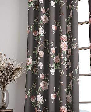 Комплект штор «Лорфина» цвета темный шоколад