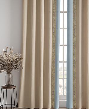 Комплект штор «Рофолис» голубого цвета