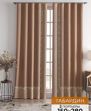 Комплект штор «Лифронса» цвета какао