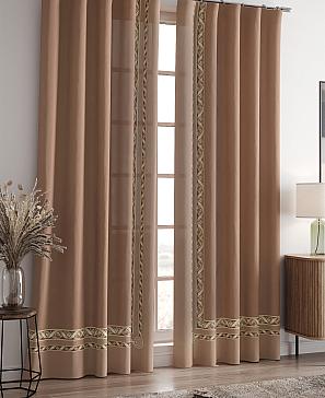 Комплект штор «Лифронса» цвета какао