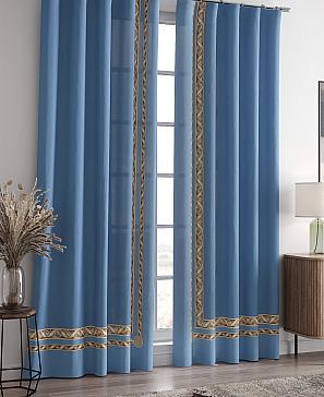 Комплект штор «Лифронса» синего цвета