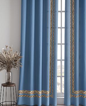 Комплект штор «Лифронса» синего цвета