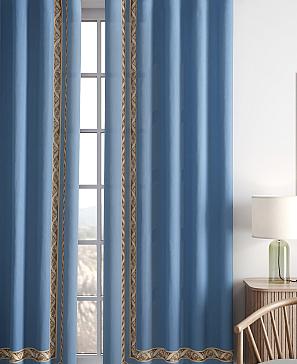 Комплект штор «Лифронса» синего цвета