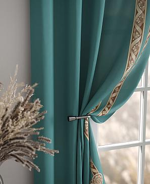 Комплект штор «Лифронса» темно-бирюзового цвета