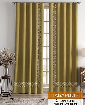 Комплект штор «Лифронса (песочно-оливковый)» | фото