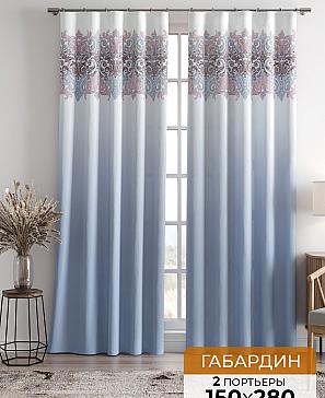 Комплект штор «Леорсис (голубиный)» | фото