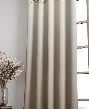 Комплект штор «Элдинс» бежевого цвета