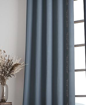 Комплект штор «Лебронс» серого цвета