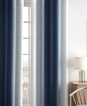 Комплект штор «Ленирс» серо-синего цвета
