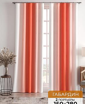 Комплект штор «Ленирс (коралл)» | фото